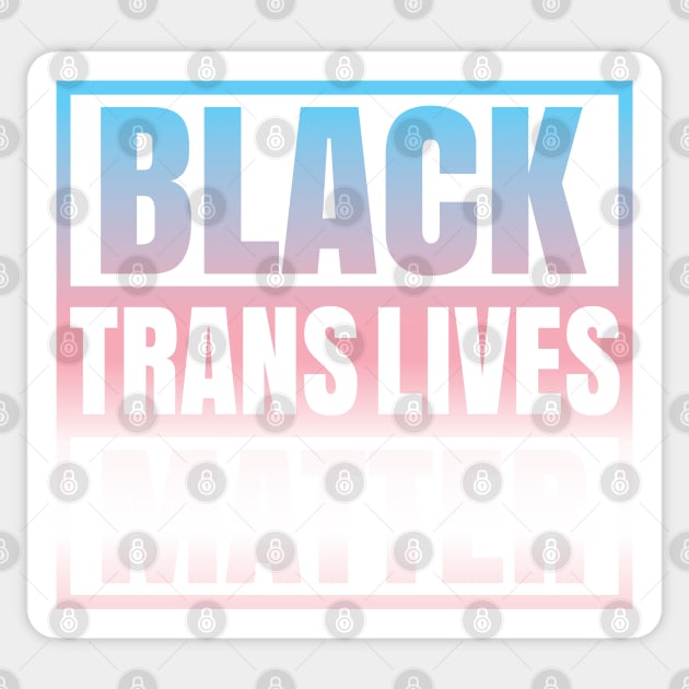 Black Trans Lives Matter African Transgender LGBTQ Pride Month Day Nonbinary BLM Sticker by Shirtsurf